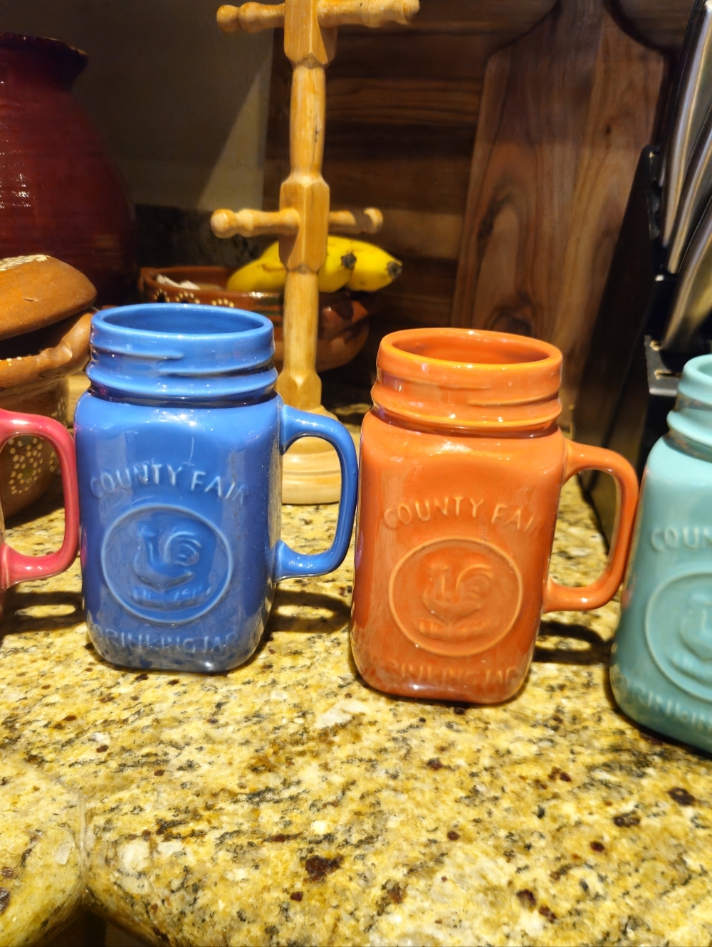 Ceramic Mason Mug - Orange